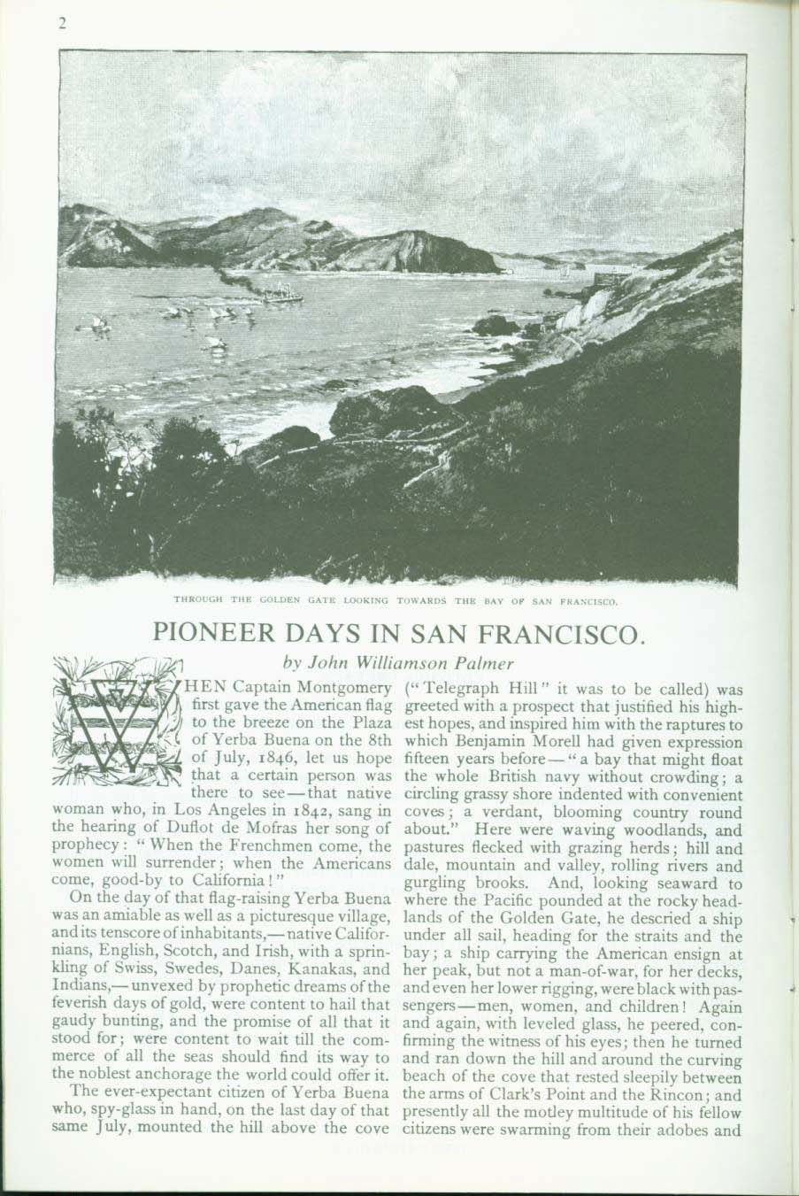 PIONEER DAYS IN SAN FRANCISCO. vist0015b